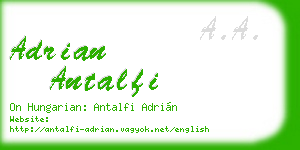 adrian antalfi business card
